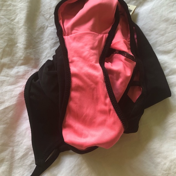 Victoria’s Secret PINK black strappy one piece size Small, NWT - Picture 4 of 8